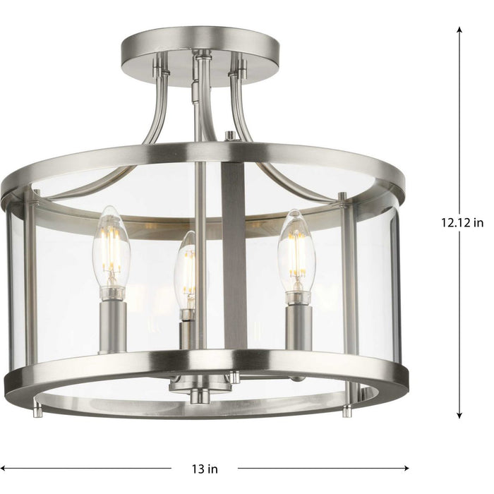 Gilliam Semi Flush Mount-Semi-Flush Mts.-Progress Lighting-Lighting Design Store