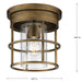 Burgess Flush Mount-Flush Mounts-Progress Lighting-Lighting Design Store