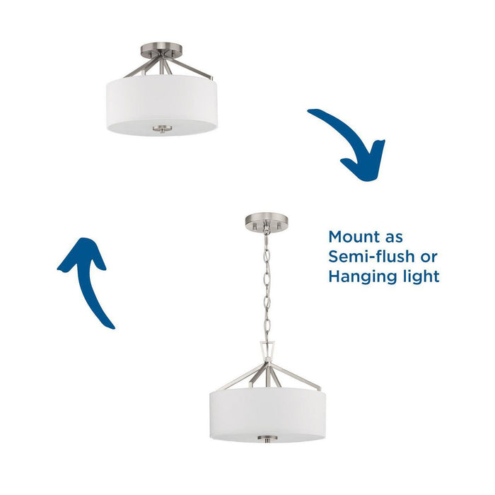 Goodwin Semi Flush Mount-Semi-Flush Mts.-Progress Lighting-Lighting Design Store