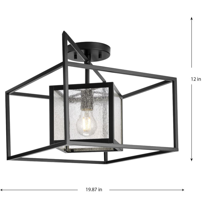 Navarre Outdoor Semi Flush Mount-Semi-Flush Mts.-Progress Lighting-Lighting Design Store