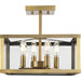 Hillcrest Four Light Semi-Flush Mount-Semi-Flush Mts.-Progress Lighting-Lighting Design Store