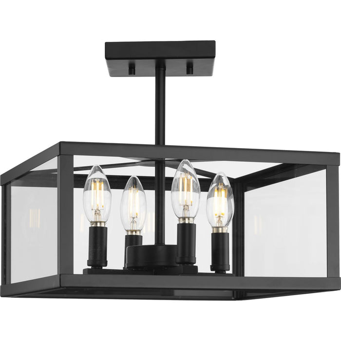 Hillcrest Four Light Semi-Flush Mount-Semi-Flush Mts.-Progress Lighting-Lighting Design Store