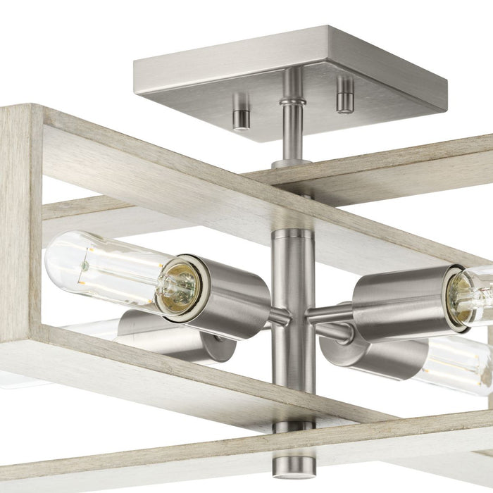 Boundary Four Light Flush Mount-Semi-Flush Mts.-Progress Lighting-Lighting Design Store