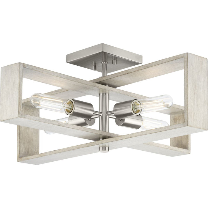 Boundary Four Light Flush Mount-Semi-Flush Mts.-Progress Lighting-Lighting Design Store