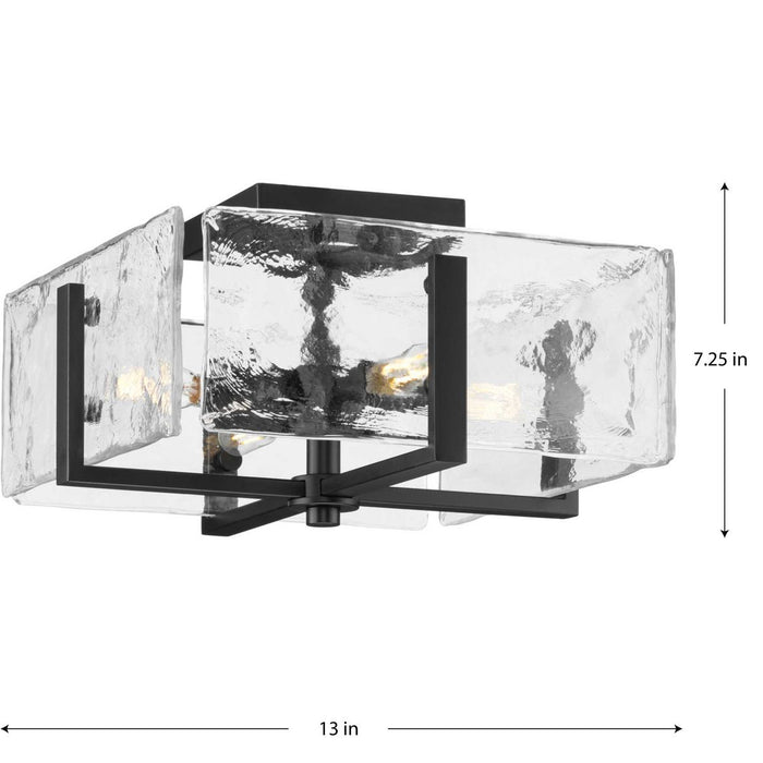 Rivera Four Light Flush Mount-Semi-Flush Mts.-Progress Lighting-Lighting Design Store