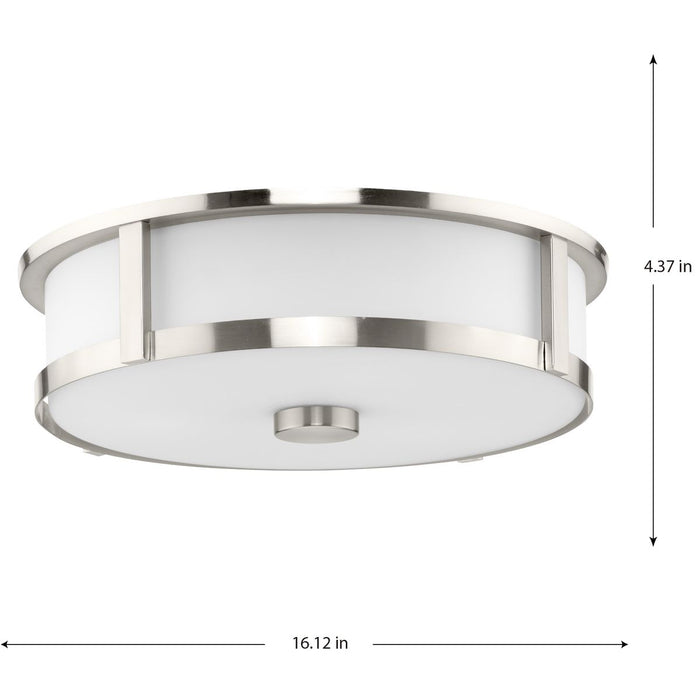 Gilliam Three Light Flushmount-Flush Mounts-Progress Lighting-Lighting Design Store