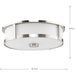 Gilliam Three Light Flushmount-Flush Mounts-Progress Lighting-Lighting Design Store