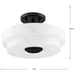 Tosca Three Light Semi-Flush Mount-Semi-Flush Mts.-Progress Lighting-Lighting Design Store
