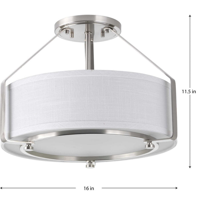 Ratio Semi-Flush Mount-Pendants-Progress Lighting-Lighting Design Store