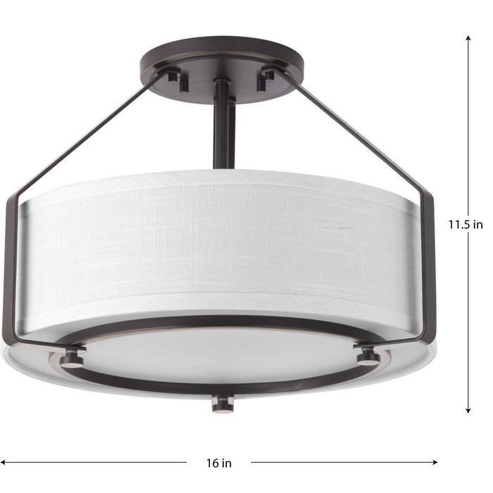 Ratio Semi-Flush Mount-Pendants-Progress Lighting-Lighting Design Store
