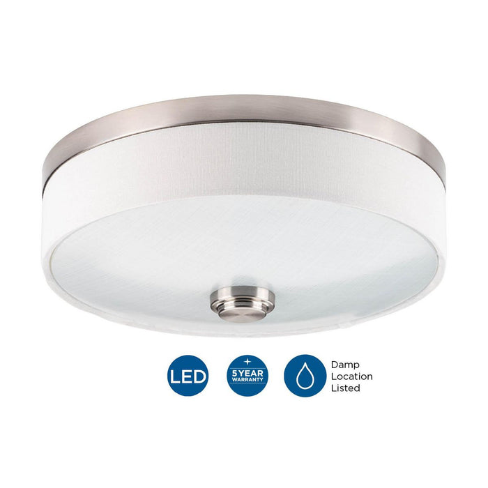 Weaver LED Flush Mount-Flush Mounts-Progress Lighting-Lighting Design Store