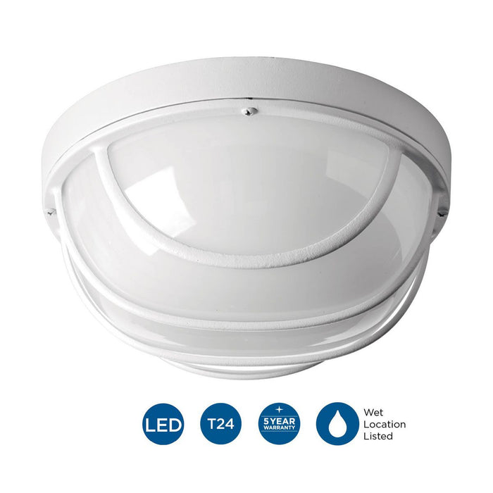 Bulkheads LED Flush Mount-Exterior-Progress Lighting-Lighting Design Store
