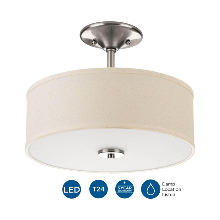 Inspire LED Semi-Flush Mount-Semi-Flush Mts.-Progress Lighting-Lighting Design Store