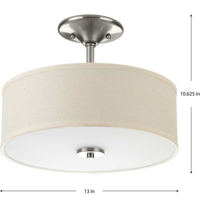 Inspire LED Semi-Flush Mount-Semi-Flush Mts.-Progress Lighting-Lighting Design Store
