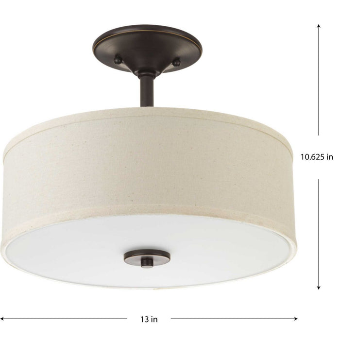 Inspire LED Semi-Flush Mount-Semi-Flush Mts.-Progress Lighting-Lighting Design Store