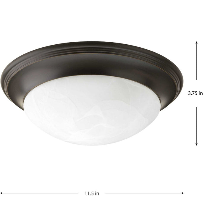 Alabaster Glass Flush Mount-Flush Mounts-Progress Lighting-Lighting Design Store