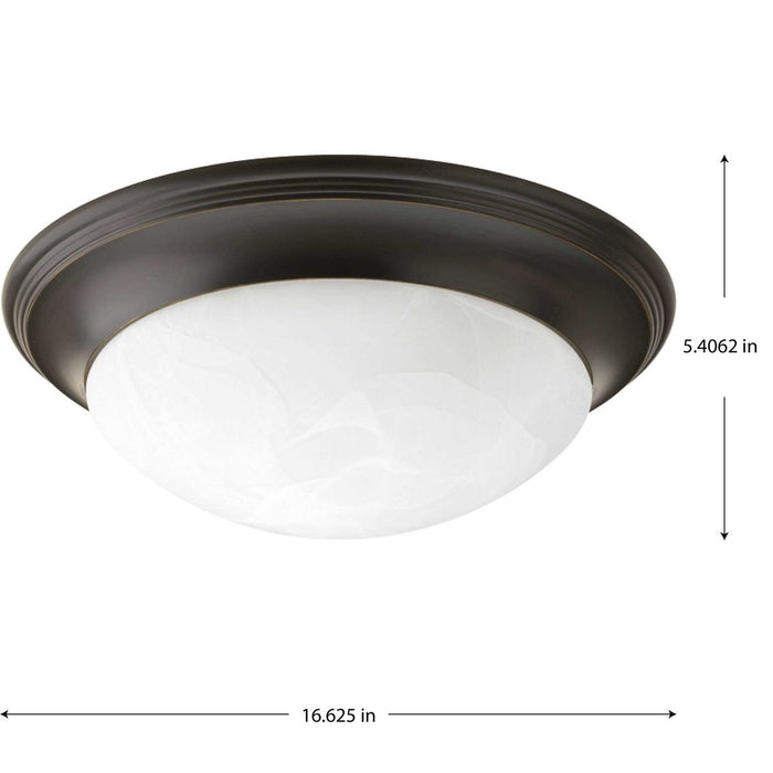 Alabaster Glass Flush Mount-Flush Mounts-Progress Lighting-Lighting Design Store