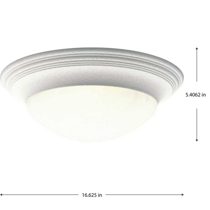 Alabaster Glass Flush Mount-Flush Mounts-Progress Lighting-Lighting Design Store