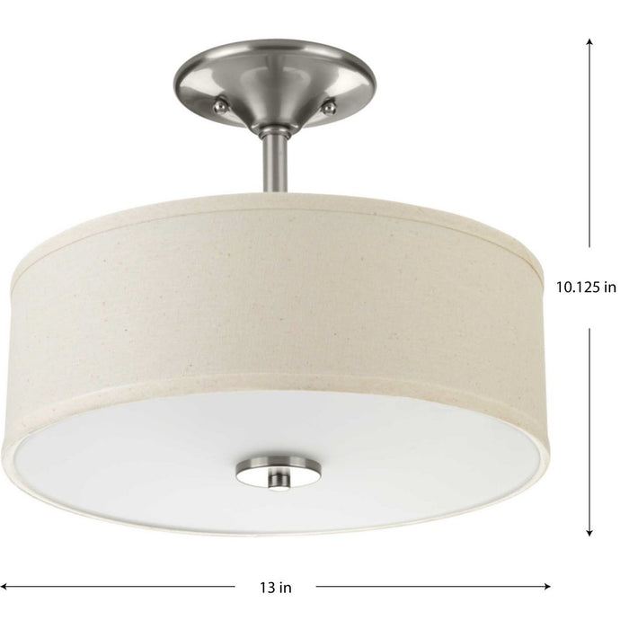 Inspire Semi-Flush Mount-Flush Mounts-Progress Lighting-Lighting Design Store