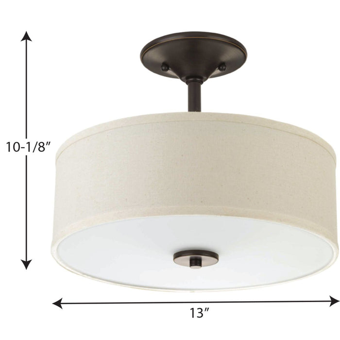 Inspire Semi-Flush Mount-Flush Mounts-Progress Lighting-Lighting Design Store