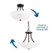 Gather Semi-Flush Convertible-Semi-Flush Mts.-Progress Lighting-Lighting Design Store