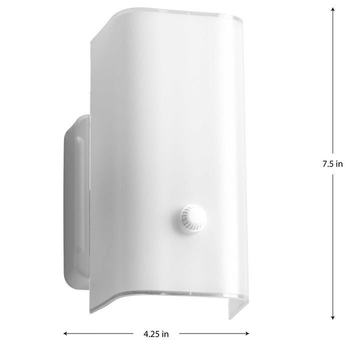 White Glass Bath Bracket-Utility-Progress Lighting-Lighting Design Store