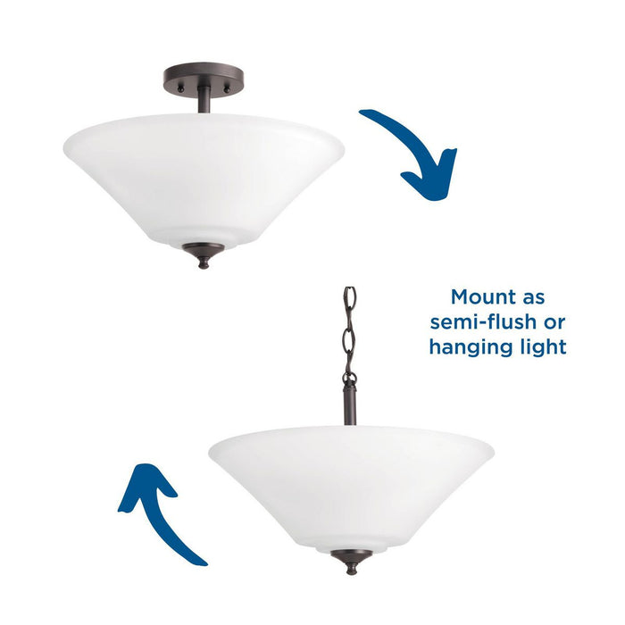 Joy Semi-Flush Mount-Semi-Flush Mts.-Progress Lighting-Lighting Design Store