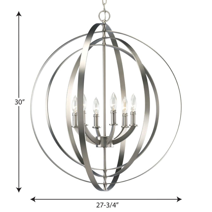 Equinox Foyer Pendant-Mid. Chandeliers-Progress Lighting-Lighting Design Store