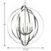 Equinox Foyer Pendant-Mid. Chandeliers-Progress Lighting-Lighting Design Store