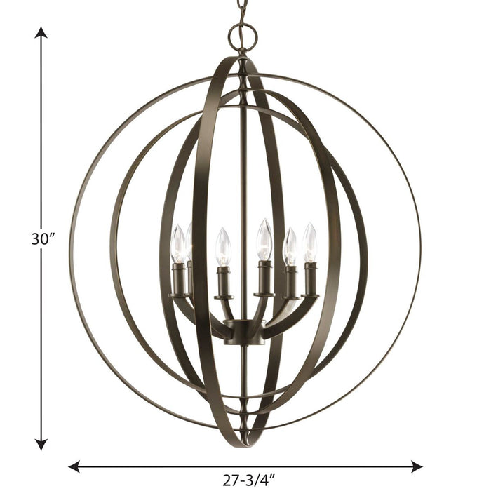 Equinox Foyer Pendant-Mid. Chandeliers-Progress Lighting-Lighting Design Store