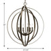 Equinox Foyer Pendant-Mid. Chandeliers-Progress Lighting-Lighting Design Store
