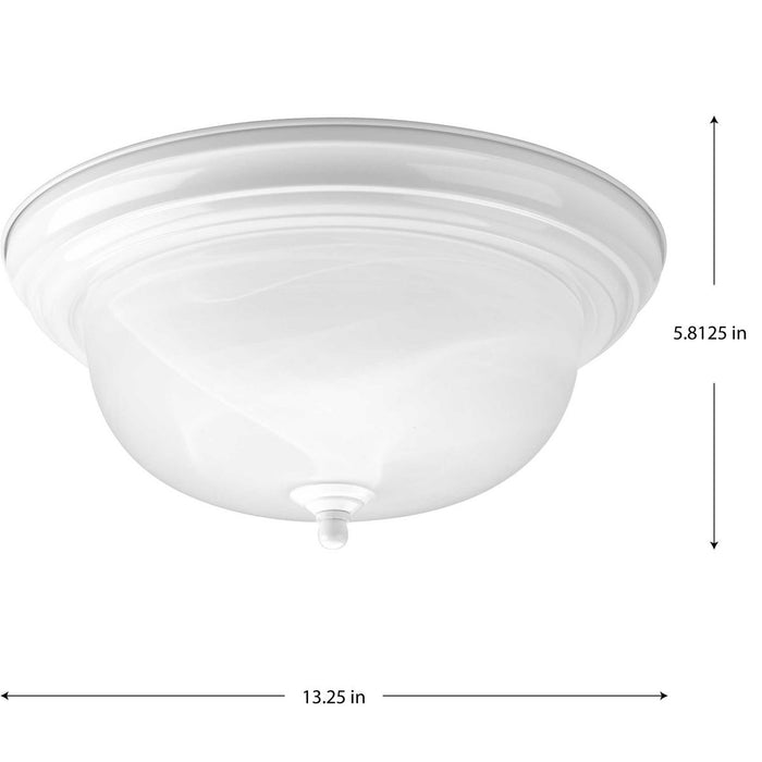 Two Light Close-to-Ceiling-Flush Mounts-Progress Lighting-Lighting Design Store
