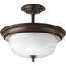 Two Light Close-to-Ceiling-Semi-Flush Mts.-Progress Lighting-Lighting Design Store