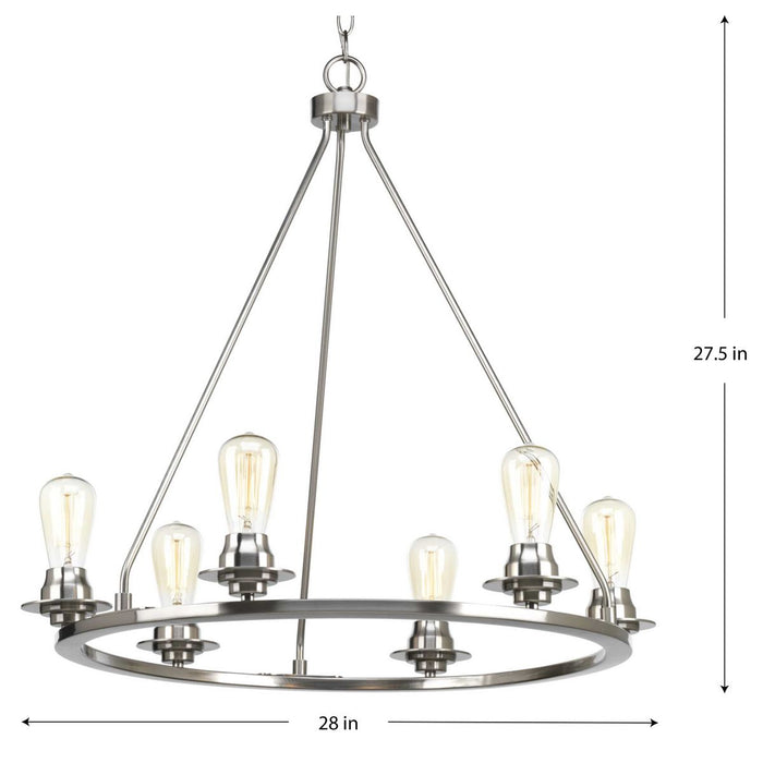 Debut Chandelier-Mid. Chandeliers-Progress Lighting-Lighting Design Store