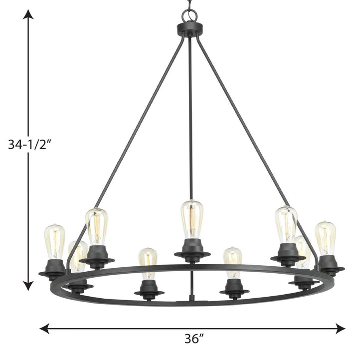 Debut Chandelier-Mid. Chandeliers-Progress Lighting-Lighting Design Store