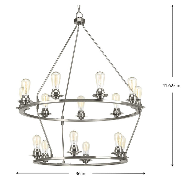 Debut 15 Light Chandelier-Large Chandeliers-Progress Lighting-Lighting Design Store