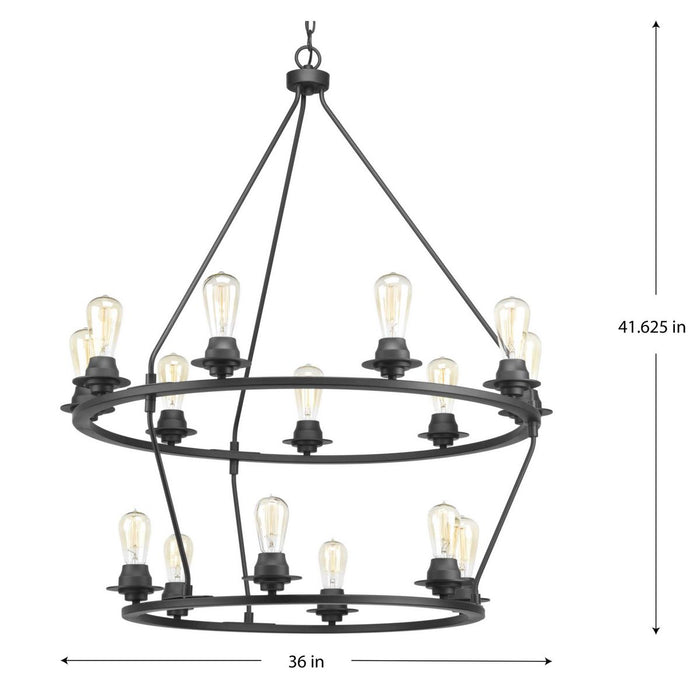 Debut 15 Light Chandelier-Large Chandeliers-Progress Lighting-Lighting Design Store