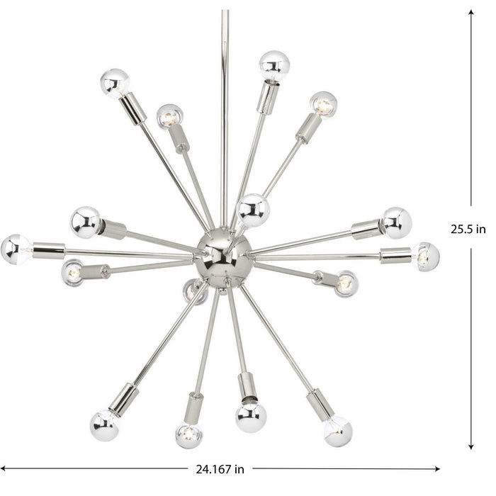 Ion 16 Light Chandelier-Large Chandeliers-Progress Lighting-Lighting Design Store