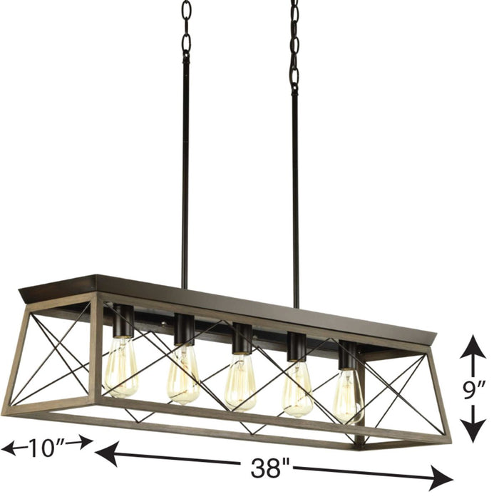 Briarwood Linear Chandelier-Linear/Island-Progress Lighting-Lighting Design Store