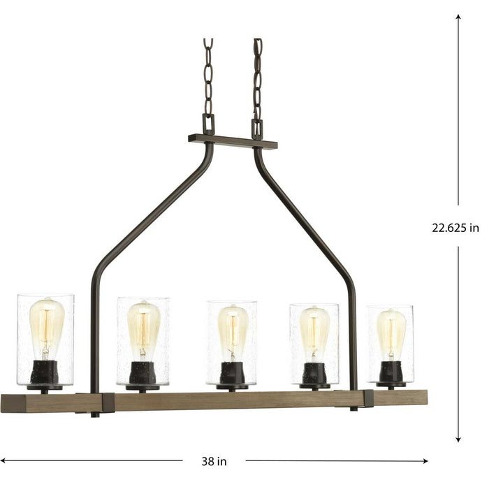 Barnes Mill Linear Chandelier-Linear/Island-Progress Lighting-Lighting Design Store