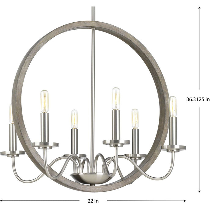 Fontayne Chandelier-Mid. Chandeliers-Progress Lighting-Lighting Design Store