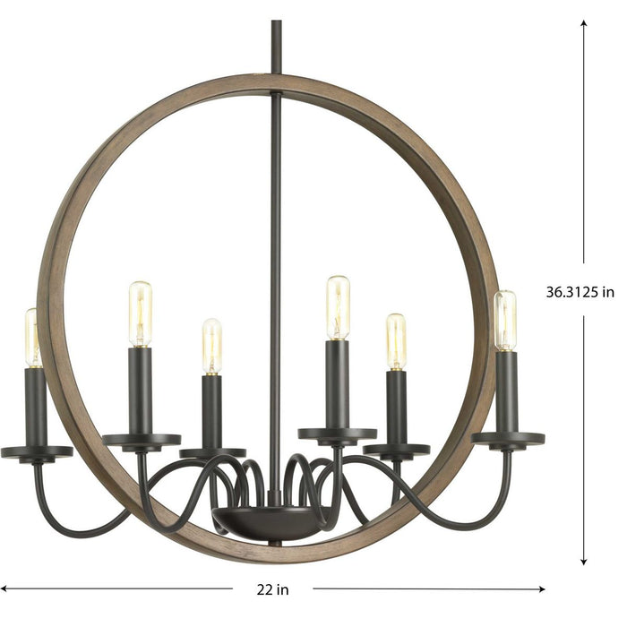 Fontayne Chandelier-Mid. Chandeliers-Progress Lighting-Lighting Design Store