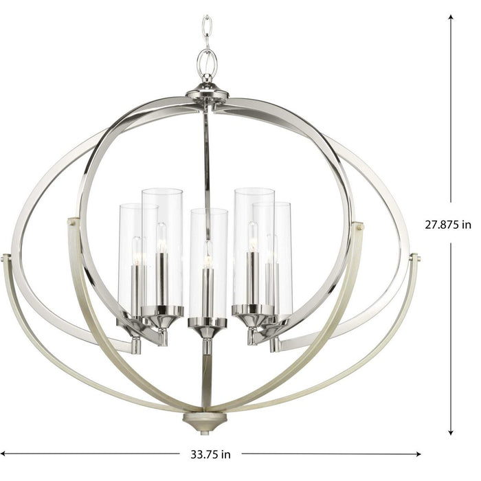 Evoke Chandelier-Mid. Chandeliers-Progress Lighting-Lighting Design Store