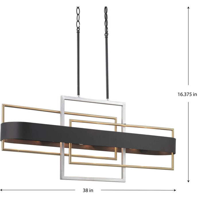 Six Light Island Pendant-Linear/Island-Progress Lighting-Lighting Design Store