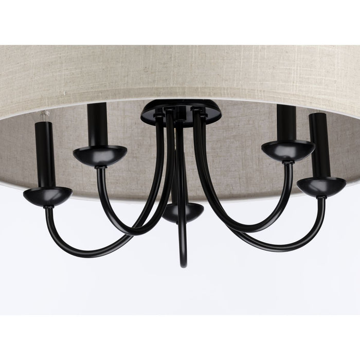 Drum Shade Chandelier-Mid. Chandeliers-Progress Lighting-Lighting Design Store