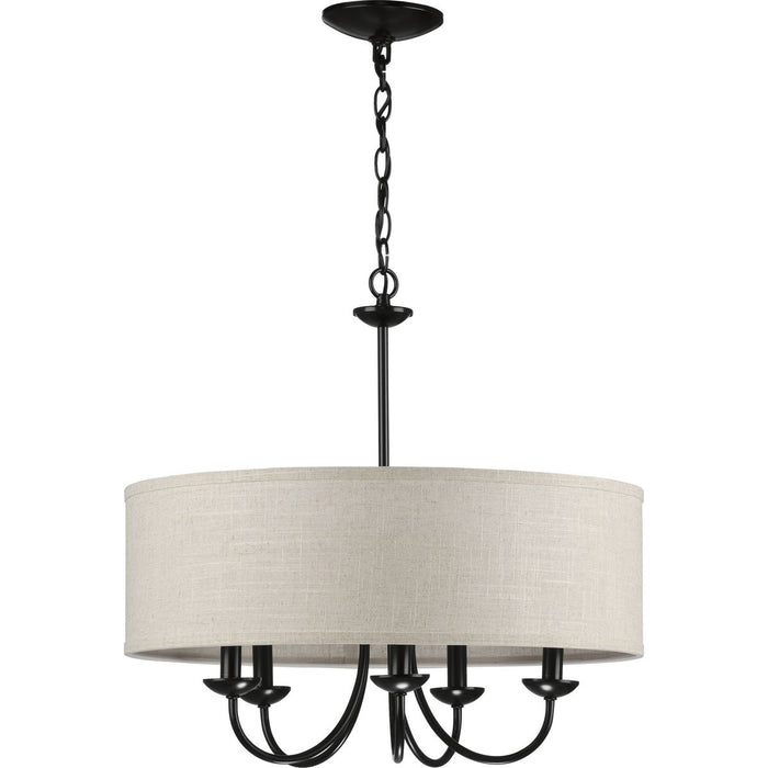 Drum Shade Chandelier-Mid. Chandeliers-Progress Lighting-Lighting Design Store