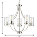 Lassiter Chandelier-Mid. Chandeliers-Progress Lighting-Lighting Design Store