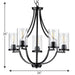 Lassiter Chandelier-Mid. Chandeliers-Progress Lighting-Lighting Design Store