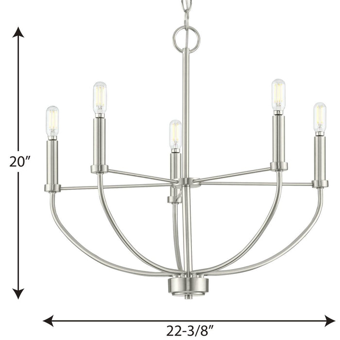 Leyden Chandelier-Mid. Chandeliers-Progress Lighting-Lighting Design Store