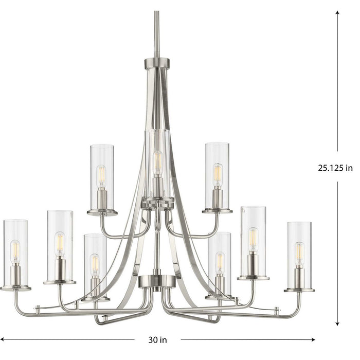 Riley Chandelier-Mid. Chandeliers-Progress Lighting-Lighting Design Store